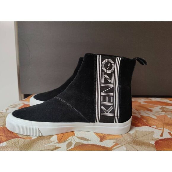 Kenzo High Top Sneakers Slip On Rare Size 39 Women's Size 7.5 - Picture 2 of 6